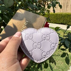 Gucci Lilac Heart Coin Purse